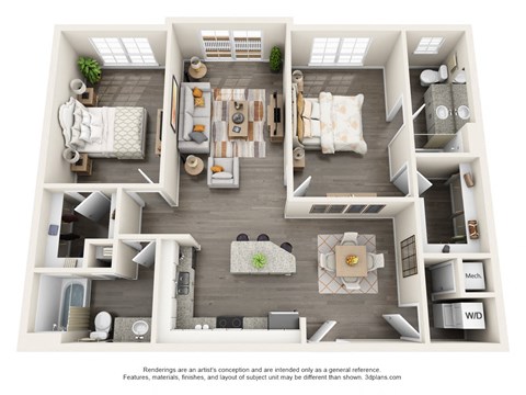 B2- MORRISSEY Floor Plan at The Factory at Garco Park, North Charleston, 29405